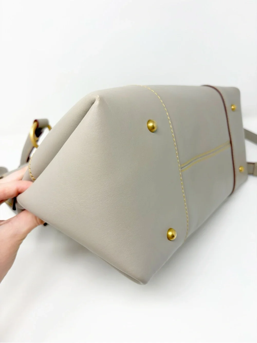 Dooney & Bourke Florentine Satchel 38 Rare Taupe Color